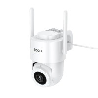 Камера відеоспостереження HOCO D10 outdoor monocular PTZ HD camera 2MP WiFi 2.4G IP65 White