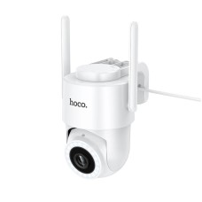 Камера відеоспостереження HOCO D10 outdoor monocular PTZ HD camera 2MP WiFi 2.4G IP65 White