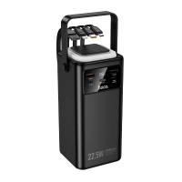 Повербанк портативний акумулятор Power bank Hoco EJ65A High four-cables 22.5W 50000 mAh Black