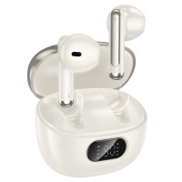 Бездротові Bluetooth навушники HOCO EQ18 True Wireless ANC+ENC Noise Reduction Earphone BT 5.4 Milky white