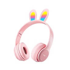 Бездротові Bluetooth навушники CH UK B12 Rabbit Ear BT 5.0 Pink