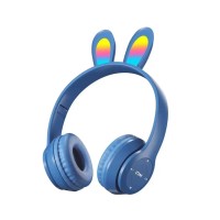 Бездротові Bluetooth навушники CH UK B12 Rabbit Ear BT 5.0 Dark Blue