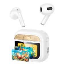 Бездротові Bluetooth навушники HOCO EW87 Gata true wireless touch screen headset BT 5.3 White