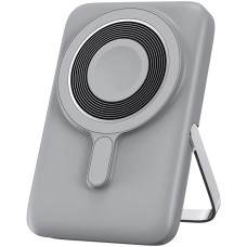 Повербанк портативний акумулятор Power bank Wiwu Wi-P018 Magnetic MagSafe магнітний 10000 mAh Grеy