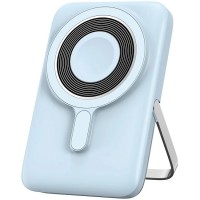 Повербанк портативний акумулятор Power bank Wiwu Wi-P018 Magnetic MagSafe магнітний 10000 mAh Blue