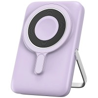 Повербанк портативний акумулятор Power bank Wiwu Wi-P018 Magnetic MagSafe магнітний 10000 mAh Purple