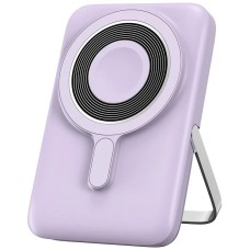 Повербанк портативний акумулятор Power bank Wiwu Wi-P018 Magnetic MagSafe магнітний 10000 mAh Purple
