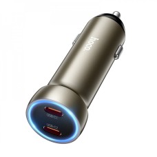 Автомобільний зарядний пристрій Hoco Z54B Prosperous Car charger 3A 60W Gold