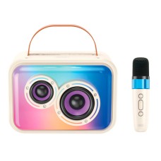 Портативна колонка Bluetooth XO F54 Glossy Cool Light K-Song Audio 20W Beige