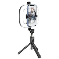 Монопод-трипод кільцева лампа Hoco LV03 Plus Showfull fill light live 0.92m Black