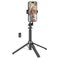 Монопод-трипод HOCO K21 Stream aluminum alloy live broadcast holder 1.37m Black