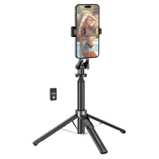Монопод-трипод HOCO K21 Stream aluminum alloy live broadcast holder 1.37m Black