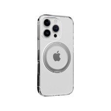 Чохол ROCK Crystal Rotating with Magnetic (Foldable Bracket) for iPhone 16 Pro Max Transparent