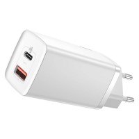Зарядний пристрій Baseus GaN2 Lite Quick Charger C+U 65W White CCGAN2L-B02