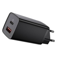 Мережевий зарядний пристрій Baseus GaN2 Lite Quick Charger C+U 65W Black CCGAN2L-B01