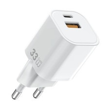 Мережевий зарядний пристрій Wiwu Wi-G017 Cube GaN Fast Charger 33W White