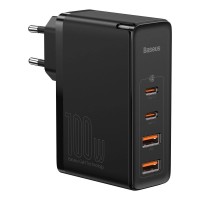 Мережевий зарядний пристрій Baseus GaN2 Pro Quick Charger 2C+2U 100W Black CCGAN2P-L01