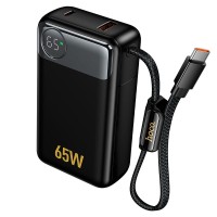 Повербанк портативний акумулятор Power Bank Hoco Q53 Skillful PD 65W 12000 mAh Black