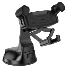 Автомобільний тримач Hoco H67 Gamble gravity linkage Car holder (center console) 4.5-7" Black