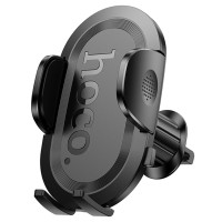 Автомобільний тримач Hoco H53 Brusco ultra-thin push-type car holder (air outlet) Black