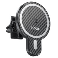 Автомобільний тримач із бездротовою зарядкою Holder Hoco CA85 Ultra-fast magnetic 15W Black