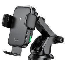 Автомобільний тримач із бездротовою зарядкою Hoco HW11 Jenny three-axis linkage wireless 15W Black