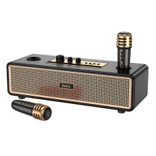 Портативна колонка Bluetooth система караоке HOCO bs63 Graceful wireless dual-mic 20W Milky white