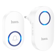 Дверний дзвоник HOCO HI25 wireless doorbell 6 month 20m White