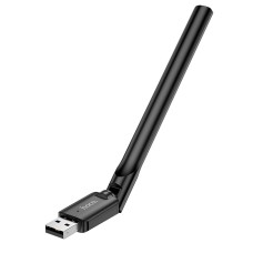 Бездротовий WiFi Адаптер HOCO HI32 WiFi4 external antenna wireless network card 2.4GHz 150Mbps Black