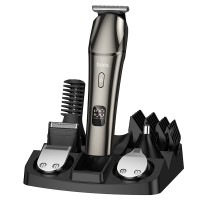 Машинка для стрижки волосся Hoco HP26 6in1 Multi-function electric clipper grooming set Black