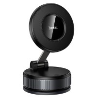 Автомобільний тримач Hoco H86 Dragon manual suction cup magnetic holder Black