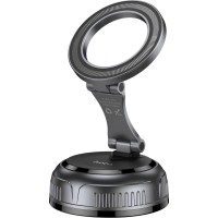 Автомобільний тримач HOCO H92 High vacuum suction cup magnetic holder 4.5-7" Black
