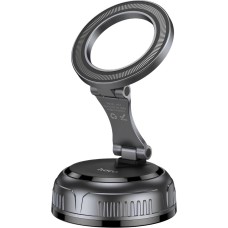 Автомобільний тримач HOCO H92 High vacuum suction cup magnetic holder 4.5-7" Black