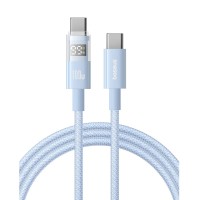 Кабель Baseus Display 2 Fast Charging Type-C to Type-C 100W 5A 1m Blue P10382702311-00