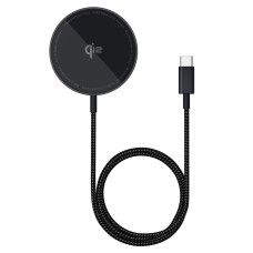 Бездротовий зарядний пристрій Baseus Simple Mini4 Air Magnetic Wireless Charger Qi2 15W Black P10278200111-00