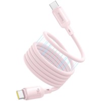 Кабель Baseus PicoGo Magnetic Liquid Silicone Type-C to Type-C 240W 5A 1m Pink P10376800411-00