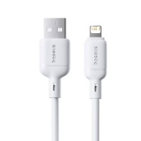 USB кабель Baseus Silky Series USB to Lightning 2.4A 1m White P10377702213-00
