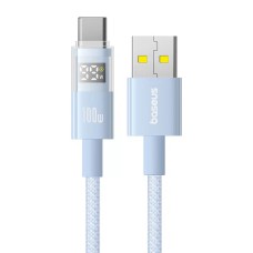 Кабель Baseus Display 2 Fast Charging Data Cable USB to Type-C 100W 5A 1m Blue P10382701311-00