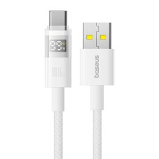 Кабель Baseus Display 2 Fast Charging Data Cable USB to Type-C 100W 5A 1m White P10382701211-00