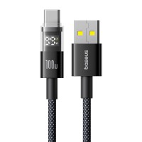 Кабель Baseus Display 2 Fast Charging Data Cable USB to Type-C 100W 5A 1m Black P10382701121-00