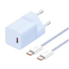Мережевий зарядний пристрій Baseus GaN5 Fast Charger (mini) Cable Type-C to Type-C 30W Blue P10110902313-00