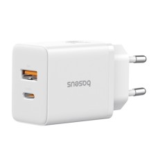Мережевий зарядний пристрій Baseus Cube Fast Charger C+U 20W EU Cluster White P10111403213-00