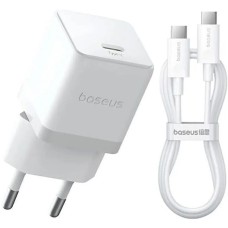 Мережевий зарядний пристрій Baseus Palm Fast Charger Type-C Cable 20W White P10111602213-01