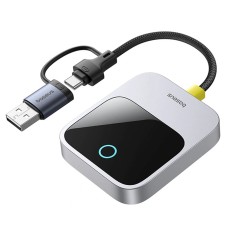 Автомобільний бездротовий адаптер Carplay Baseus SafeJourney Series для автомобіля сірий (C10745100813-00)