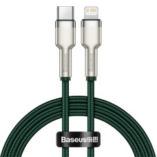 PD Кабель Baseus Cafule Series Metal Data Cable Type-C to iP Lightning PD 20W 1m Green CATLJK-A06