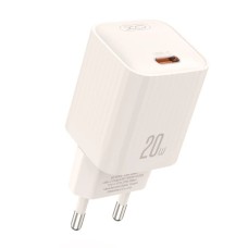 Мережевий зарядний пристрій XO L146 Single USB-C Fast Charger 20W Beige
