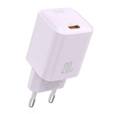 Мережевий зарядний пристрій XO L146 Single USB-C Fast Charger 20W Purple