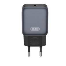 Мережевий зарядний пристрій XO L155 USB-C Fast Charger 30W Black