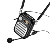 Портативна колонка диктофон Bluetooth HOCO L23 Lemony speaker with wired microphone BT5.4 Black