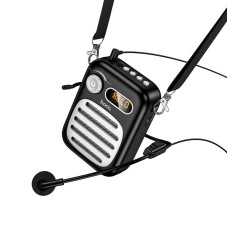 Портативна колонка диктофон Bluetooth HOCO L23 Lemony speaker with wired microphone BT5.4 Black